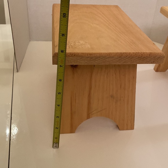 Wooden bench step stool - Picture 5 of 12